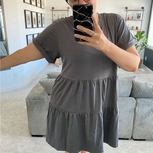 SHEIN Gray Mini Dress
